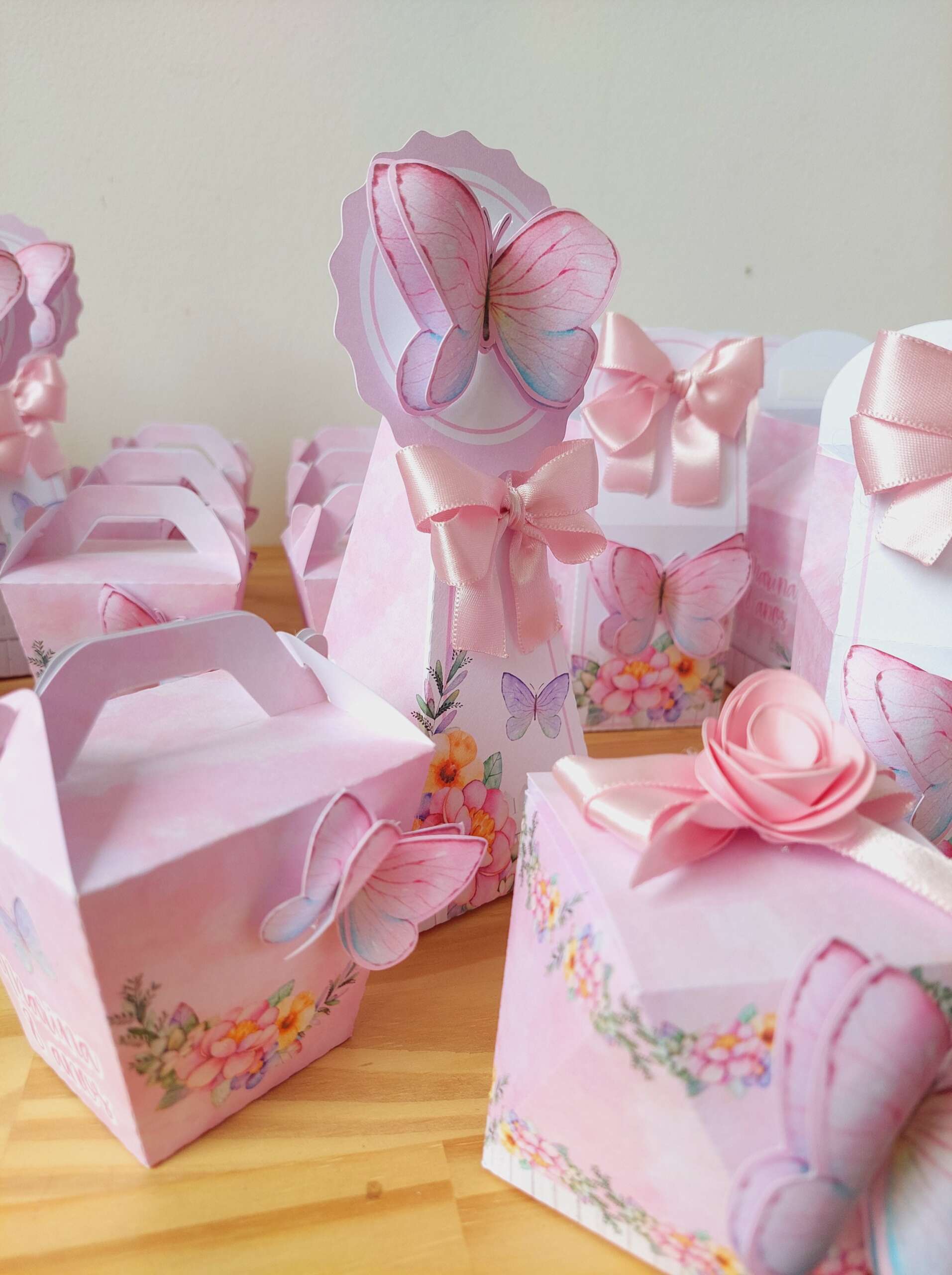 Kit Festa Jardim de Borboletas 20 Peças Personalizadas Decoração Infantil