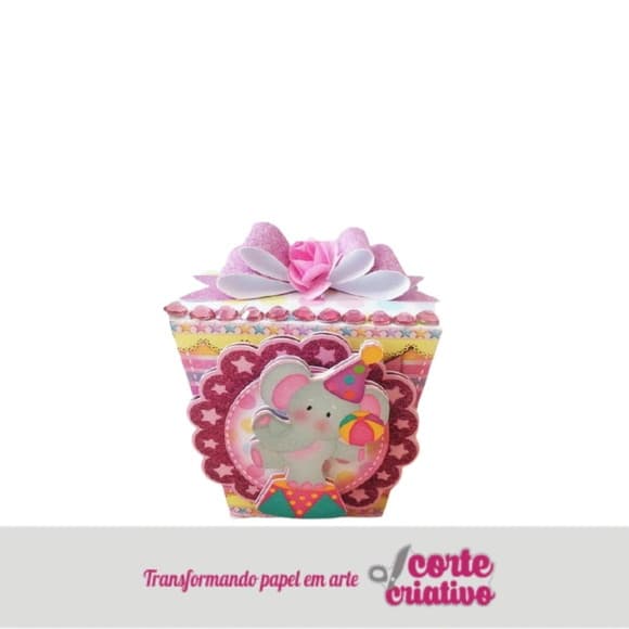 Caixa Sushi Menina Circo Rosa