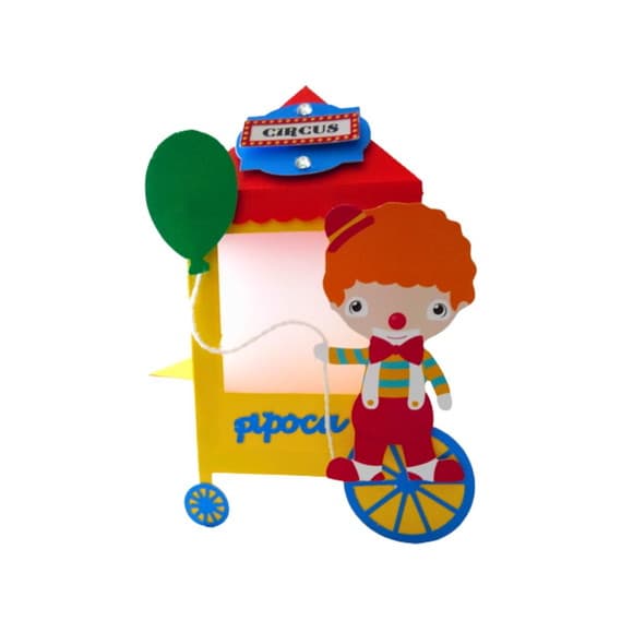 Carrinho de Pipoca Palhaço Circo