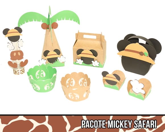 Cestinha Mickey Safari