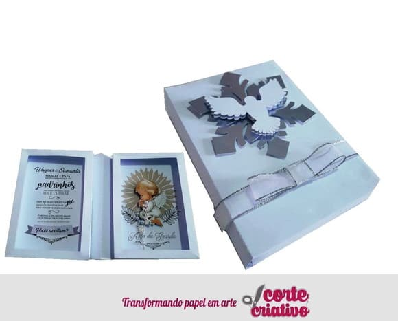 Convite Livro Padrinhos de Batismo