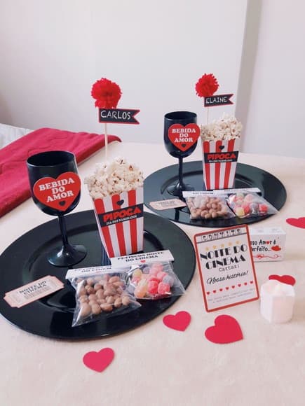 Kit Cinema Dia dos Namorados