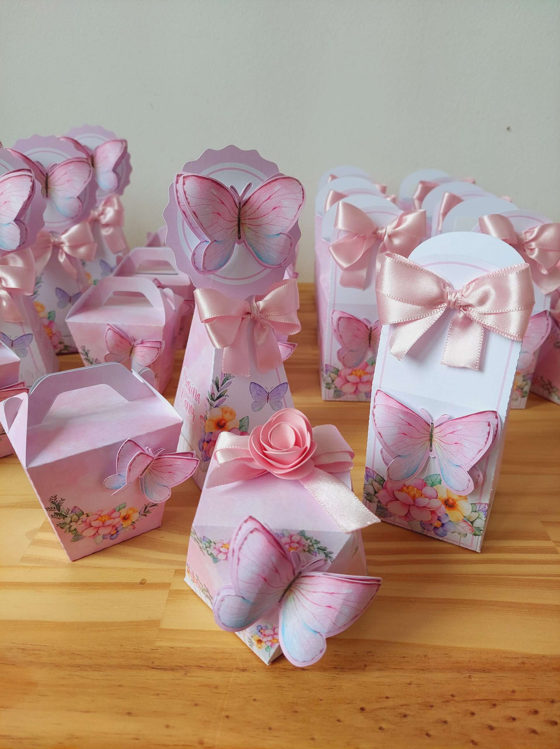 Kit Festa Jardim de Borboletas 20 Peças Personalizadas Decoração Infantil