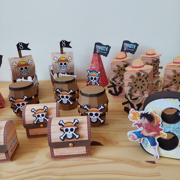 Kit Festa Infantil Marrom One Piece