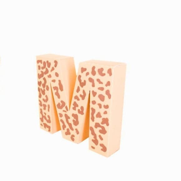 Letra 3d Safari
