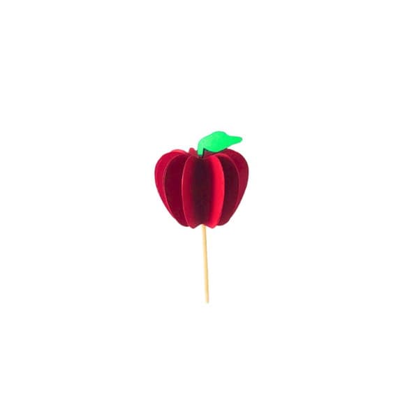 Topper Maça 3d Branca de Neve