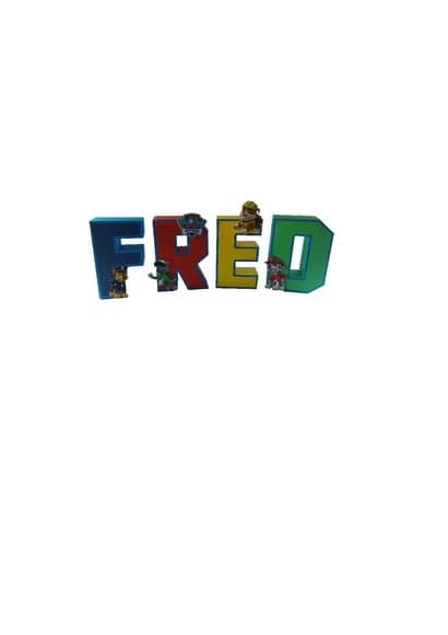 Letras 3d Patrulha Canina