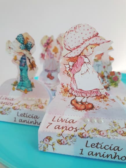 Caixa Chocolate Duplo Boneca Camponesa Sarah Kay