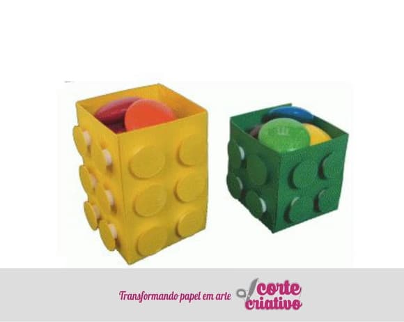 Caixa Forminha Lego (pacote com 2 Unidades)