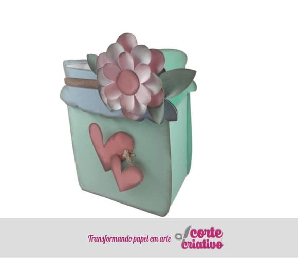 Caixa Pote Jardim Secreto Vintage