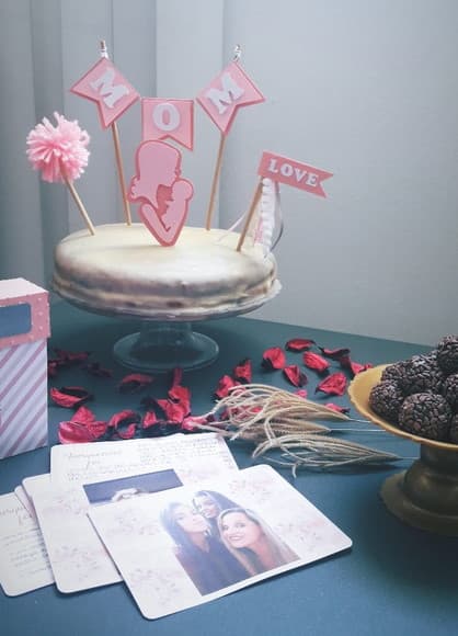 Cake Topper Topo de Bolo Dia das Mães Luxo
