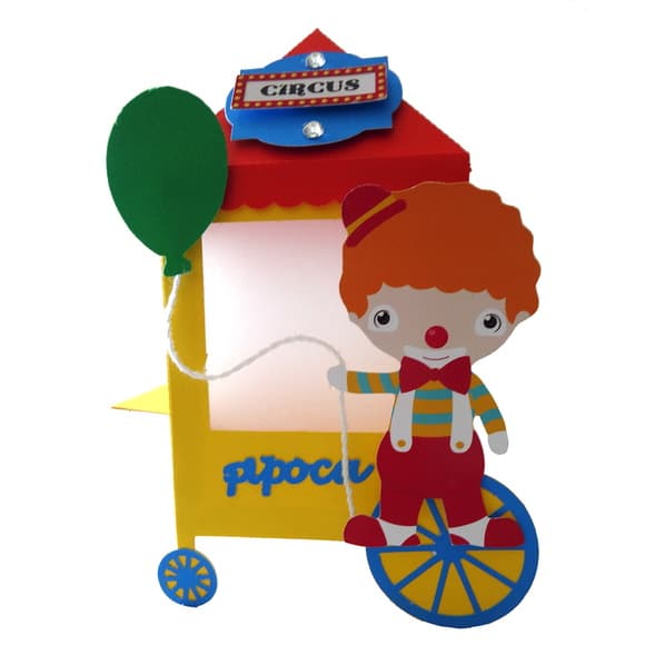 Carrinho de Pipoca Palhaço Circo