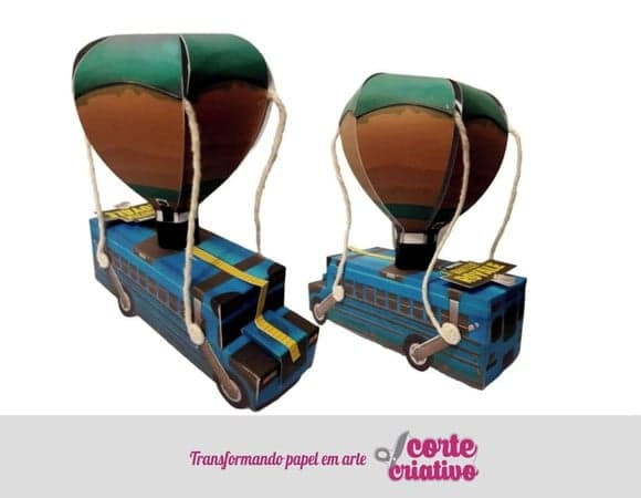 Kit Festa Ônibus de Batalha Fortnite 6 Und