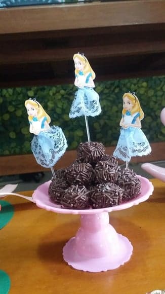 Topper Vestido Alice no País das Maravilhas